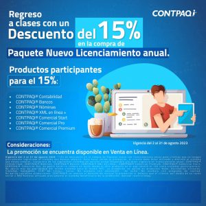 Descuento 15% en paquetes nuevos 